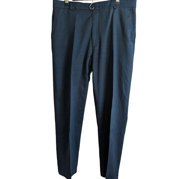 Vintage 1970s Levis Travelers Mens Sz 36x32 Flat Front Dress Pants Navy Blue - Picture 1 of 4